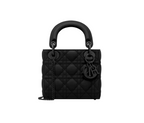Mini Lady Dior Bag Black Ultramatte Cannage Calfskin