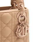 Mini Lady Dior Bag Nude Pink Ultramatte Cannage Calfskin
