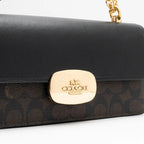 Coach Eliza Flap Crossbody bag in signature canvas