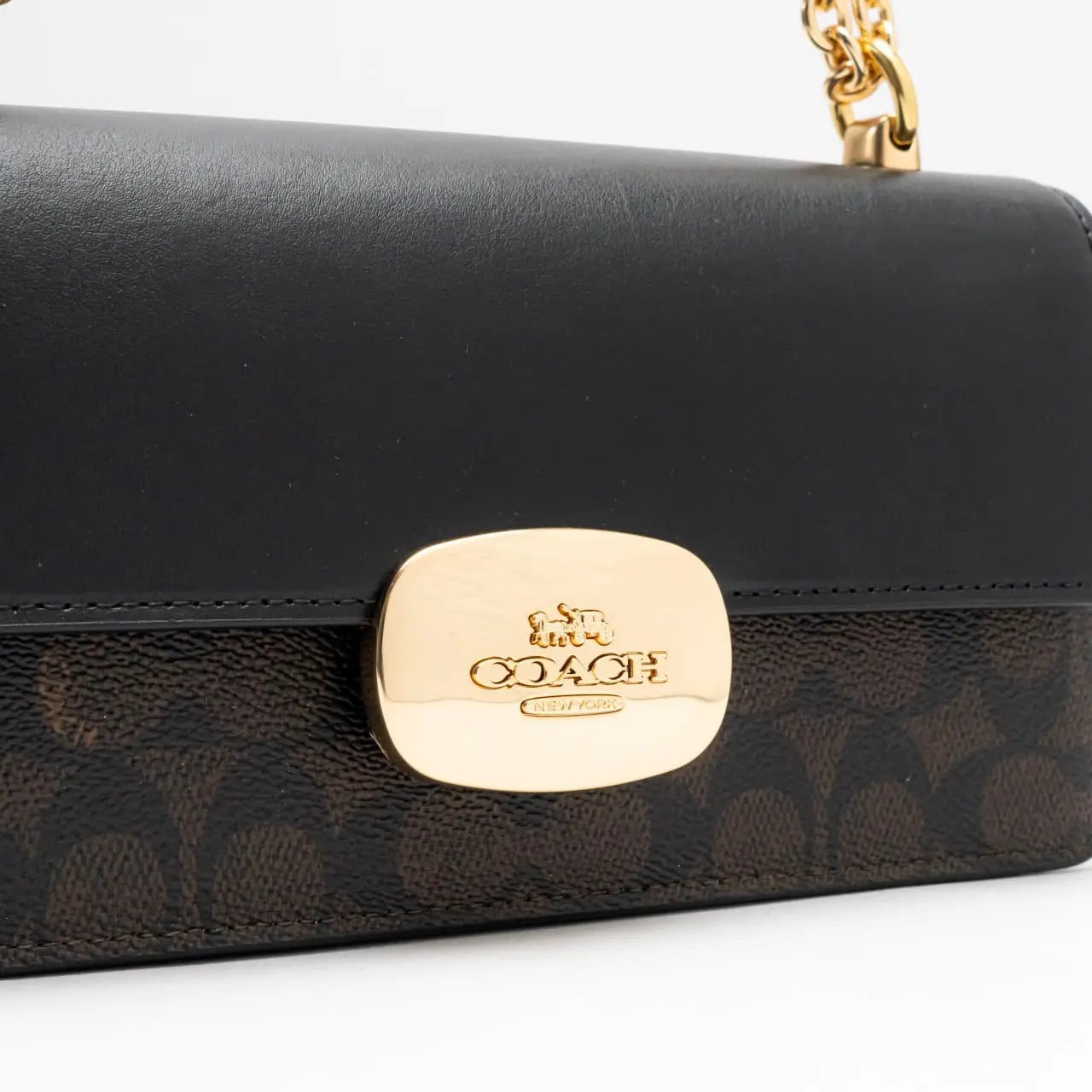Coach Eliza Flap Crossbody bag in signature canvas