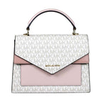 Michael Kors Ludlow Signature Satchel in Pink