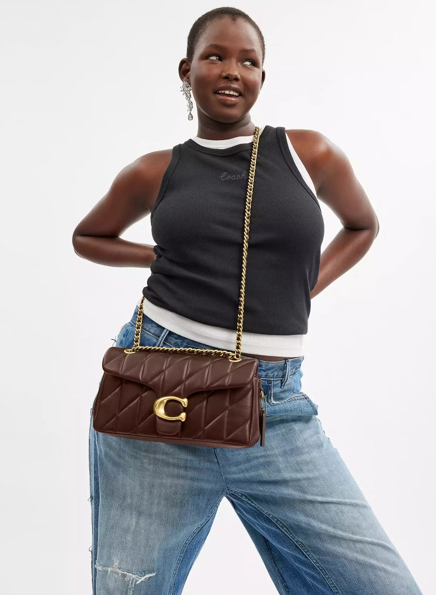 Coach Quilted Tabby shoulder bag Brown