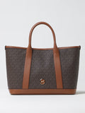 Michael Kors Luisa Medium Signature Logo Satchel in brown