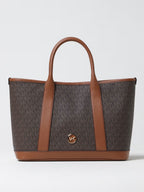 Michael Kors Luisa Medium Signature Logo Satchel in brown