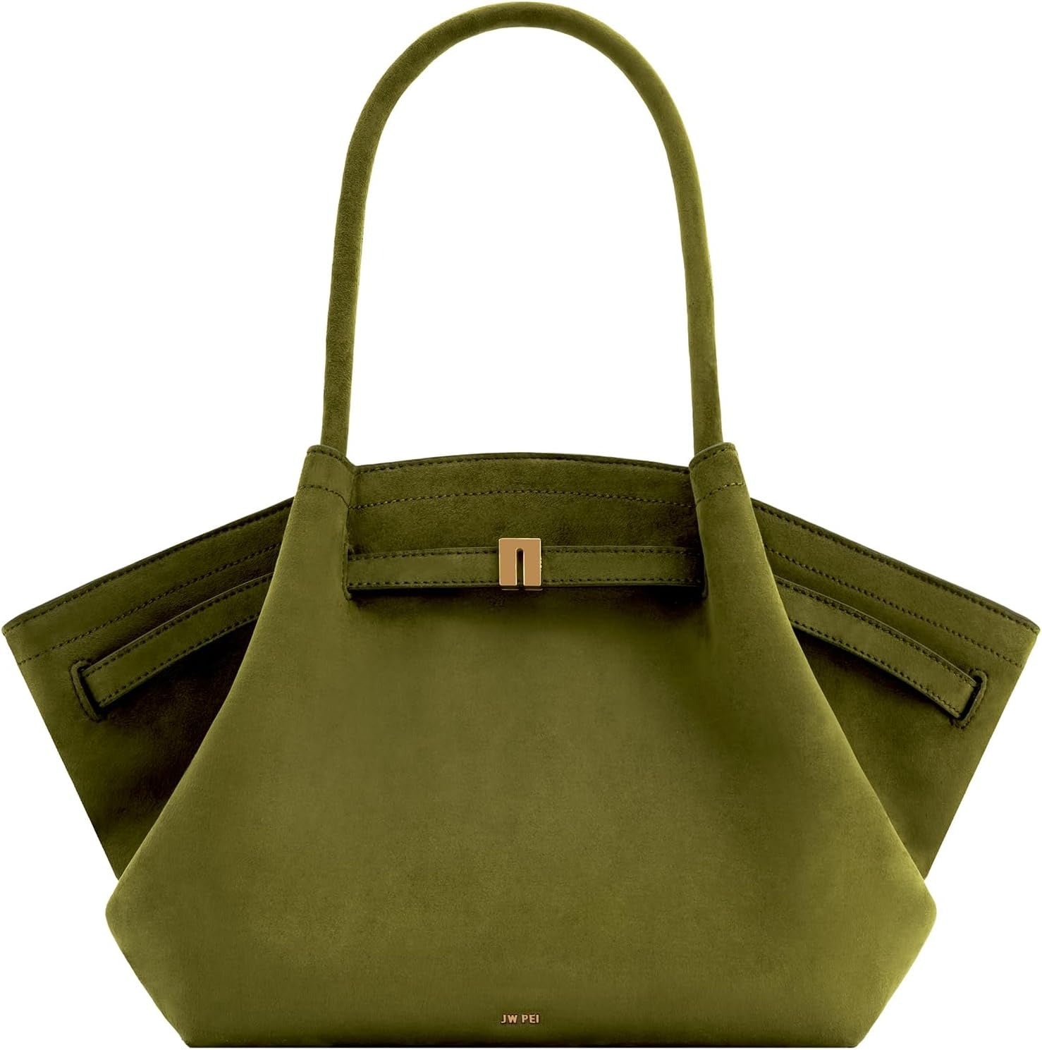JW PEI Hana Faux Suede Tote Bag in Green